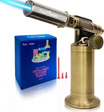 Refillable Butane Torch Lighter Premium Metal Soldering Blow Torches with Adj... picture