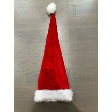 Extra Long Adult Santa Hat Red & White Christmas picture