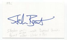 Stephen Brunt Signed 3x5 Index Card Autographed Signature Author Journalist picture