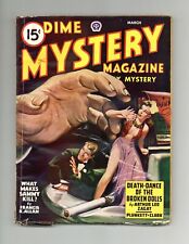Dime Mystery Magazine Pulp Mar 1947 Vol. 34 #3 FN picture