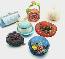 Colorful Resin Hats & Purse Figurines picture