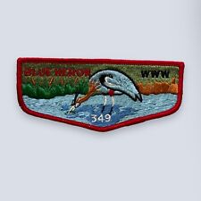 Blue Heron Lodge 349 OA Flap Boy Scout BSA Www Patch Vintage picture