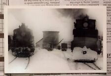 Antique Snow Trains RPPC Postcard picture
