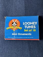 Vintage Looney Tunes 1999 Mini Ornaments 1” Set of 18 Compete Set New Never Used picture