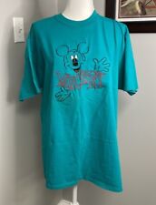 VINTAGE 90's Y2K Mickey Embroidered T-Shirt Mickey Velva Sheen Size XL Extra picture
