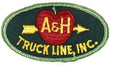 Vintage A&H Truck Lines, Inc  Advertising Uniform or Hat Patch picture