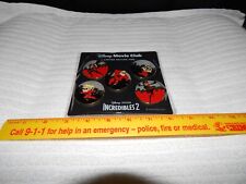 PIXAR INCREDIBLES 5 PIN SET LIMITED EDITION EXCLUSIVE DMC NEW DISNEY MOVIE CLUB picture