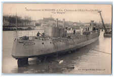 Chalon-s-Saone France Postcard Mangini Steamship Schneider & Cie c1910 picture