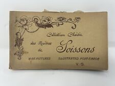 Antique Postcard Book Album WW1 War Pictures Battle Ruins of Soissons 20 Cards picture