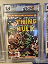 Marvel Feature # 11 CGC 9.4 Off White 1st solo Thing Hulk cover Custom Label picture