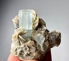 135 Cts Terminated Aquamarine Crystal with Mica From SkarduPakistan picture