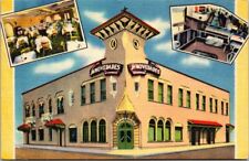 Tampa FL Florida  Las Novedades Spanish Restaurant Vintage Postcard PM 1948 picture