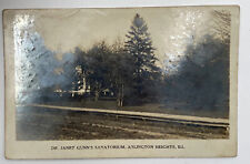 Postcard IL Dr. Janrt Gunn's Sanatorium Arlington Heights Illinois RPPC picture