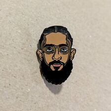 Nipsey Hussle hard enamel pin, Hip Hop Rap Icon picture