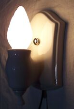Antique Porcelain Sconce Light Vtg Art Deco Ceramic Fixture Rewired USA #X47 picture