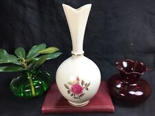 Vintage Lenox Rose Bud Vase Ceramic Fluted Neck Flower Pot Holder Plants Indoor picture