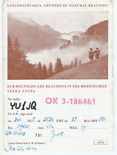 Czechoslovakia, QSL Card-Ham Radio, OK 3-186461, Veľká Fatra, 1955 picture
