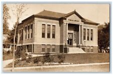 c1910's Public Library Building View Clarinda Iowa IA RPPC Photo Postcard picture