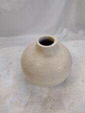 Off-White Textured Earthenware Vase 7 In H x 7 In W picture