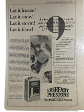 Eveready Prestone Anti Freeze Print Ad National Carbon Co Inc Antique cars 1928 picture