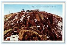 c1910s Panorama of Train in Summit of Pikes Peak Colorado CO Unposted Postcard picture