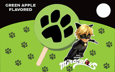 Green Apple Flavored Cartoon Character Face, Ice Cream Truck Sticker 8