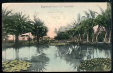 1909 Kapiolani Park Pond and Trees Honolulu Hawaii Vintage Postcard M1440a picture