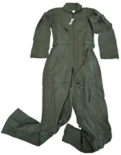 New USAF Military CWU-27/P Flyers Coveralls Flight Suit Sage Green Women's 32WL picture