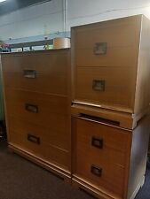  MCM Red Lion Chest of Drawers and Night Stand Paul Frankl Style picture