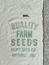 Vintage Rupp Seed Company Whitehouse Ohio Advertising Flour Sack picture