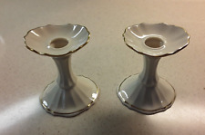 Vintage Lenox Symphony Pair Of Candlesticks Made In The USA EXCELLENT picture