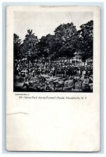 c1905 Union Park During Firemen's Parade Hornellsville New York NY Postcard picture