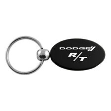 Dodge R/T Keychain & Keyring - Aluminum Metal Keychain Fob - Black Oval picture