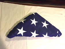 Vintage US Military American Folded Memorial Burial Flag picture