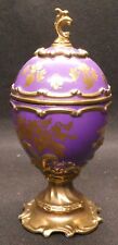 House of Faberge Violet Musical Egg Playing Swan Lake - 13cm tall picture