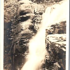 c1900s Hart's Location, NH Early RPPC Cascade Flume Stream Real Photo PC A124 picture
