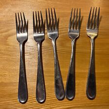 Lot/Set 5 Dinner Forks FLIGHT RELIANCE Oneida Stainless Steel Flatware 7 3/8