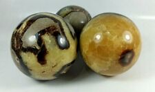 Polished Septarian Spheres/Balls from Africa  03pcs 1.7kg picture