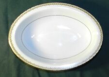 10” Oval Vegetable Bowl - Heinrich & Company Albany Greek Key Schleiger 107 picture