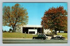 Morganton, New Burke County Courthouse Police Car Chrome North Carolina Postcard picture