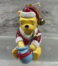 Vintage Classic Winnie the Pooh as Santa With Honey Pot Christmas Ornament picture