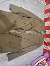 1960s Genuine Unissued US Army Wool Overcoat Serge Green In 38R picture