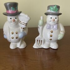 Lenox Snowman Salt & Pepper Holiday Christmas Shakers picture