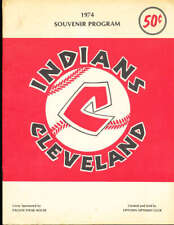 1974 Cleveland Indians unscored spring training program; em stain corner picture