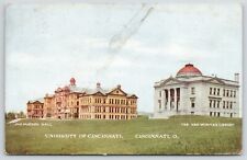 University of Cincinnati Ohio Campus~McMicken Hall~Van Wormer Library~1909 PC picture