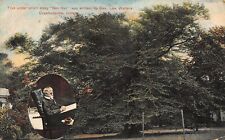 Crawfordsville IN~Oval Inset~Lew Wallace~Author of Ben Hur~Writing Tree 1914 picture