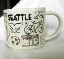 Starbucks Seattle Coffee Mug 14 oz Been There Series Christmas Holiday Gold Red picture