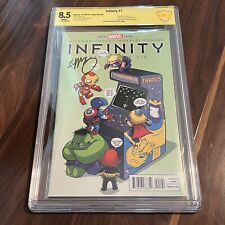 Infinity Gauntlet #1 - Signed by Skottie Young - CBCS Graded 8.5 picture