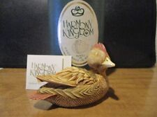 Harmony Kingdom Keeping Current Smew Duck UK Made Box Figurine Early Pc 2xSGN picture