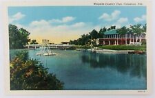 Vintage Columbus Nebraska NE Wayside Country Club Linen Postcard  picture